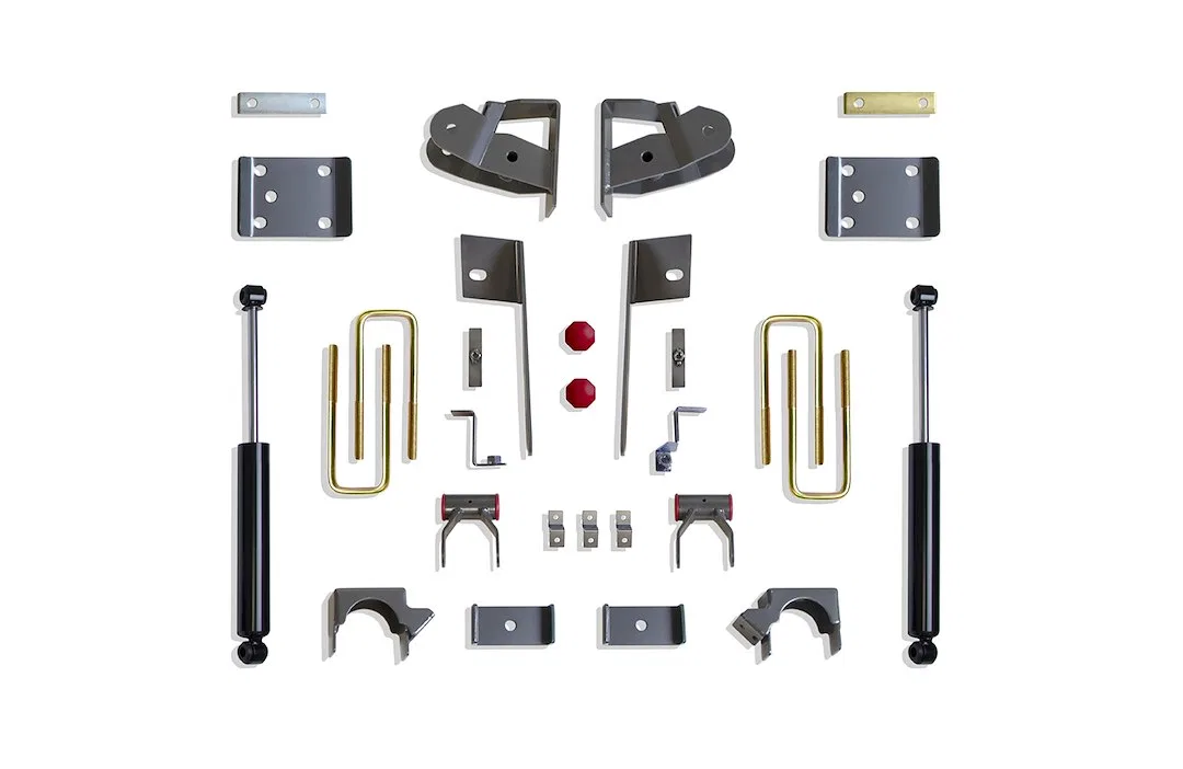 201940 – MAXTRAC Leaf Spring Over Axle Conversion Kit, 3 To 4 Inch Drop With Spring Hanger/ Spring Plate/ Axle Bracke...